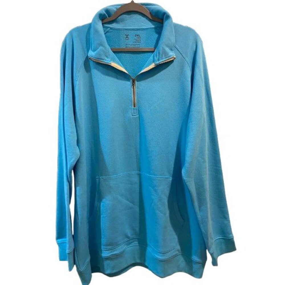 Men's 2XL Pullover sweatshirt Xersion Lifestyle French Terry Long Sleeve 1/4 zip